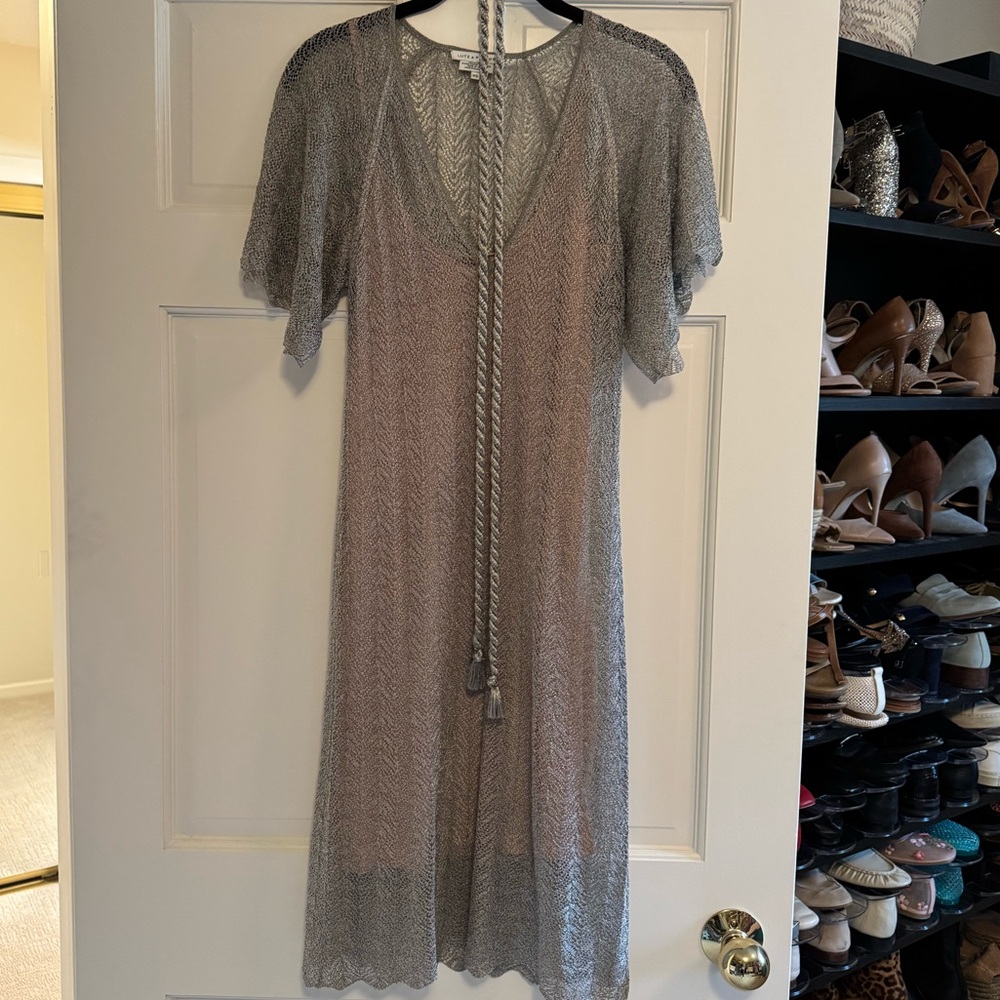 Lutz & Patmos Gray Sheer Dress